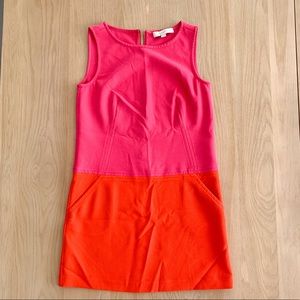 LOFT color block shift dress size 0